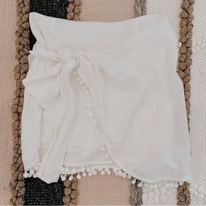Emory Park White Wrap Skirt